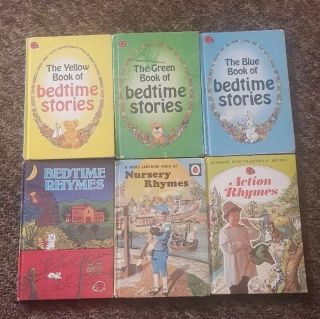Vintage Ladybird 6 Matt Books Bedtime Stories And Nursery Rhymes
