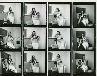 Angela Duncan Vintage Nude Contact Sheet By Terry Sparks (10 " X 8 ")