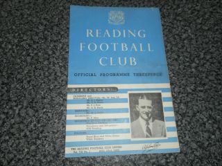 Reading V Leyton Orient 1952/3 August 23rd Vintage Post