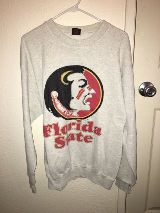 Vintage Fsu Florida State Seminoles Sweatshirt Size Large