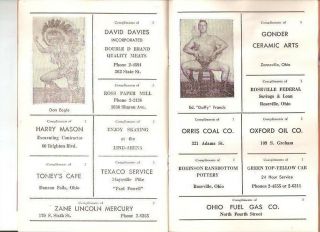 rare 1953 NWA Wrestlng VINTAGE EAGLE Kashey Ladies Viann Glover Haft PROGRAM wwf 3