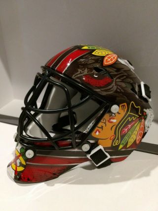 Chicago Blackhawks Nhl Licensed Mini Goalie Mask Franklin Hockey Ser 6150410266