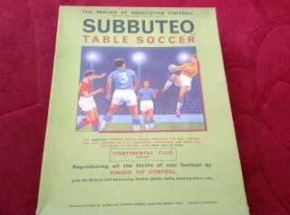 Vintage Subbuteo Table Soccer Game.  1970/71.  Complete