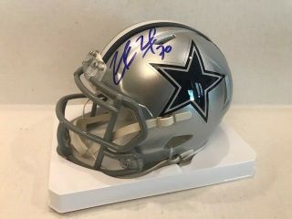 Zack Martin Signed Dallas Cowboys Speed Mini Helmet & Hologram