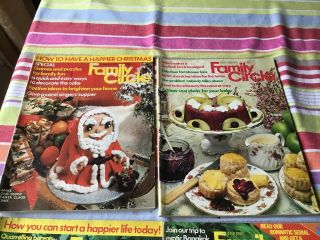 Vintage Family Circle Magazines,  Bundle,  1978,  Christmas Issue