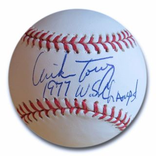 Mike Torrez Signed Autographed Mlb Baseball Ny Yankees " 1977 Ws Champs " W/coa