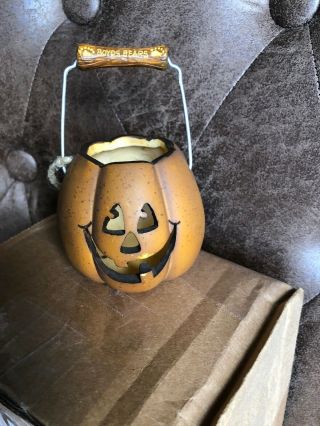 Vintage Boyd’s Bear Halloween Miniature Jack - O - Lantern Pumpkin