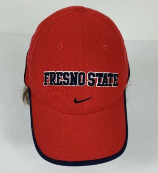 Vintage Nike Team Fresno State Bulldogs Dri Fit Hat Cap Flex Fit