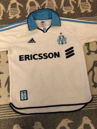 Vintage Olympique De Marseille Shirt 1999 - 2000 Size Youths