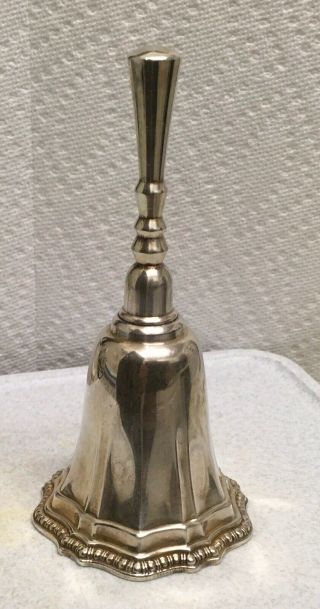Vintage Avon Silverplated Bell For Dinner,  School,  Home Patient W/ Pleasant Tone