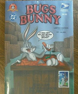Wpphil Us Stamps Bugs Bunny Usps Limited Edition Fd Comic Book Stamp