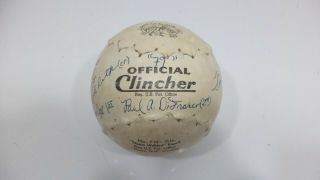 Vintage Official Debeer Clincher Practice Slowpitch Softball Team Sign 16 In
