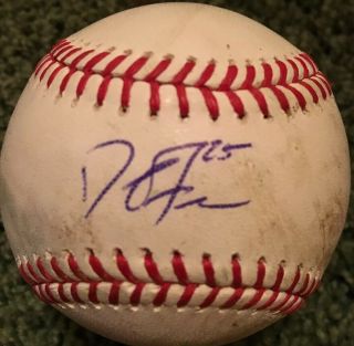 David Freese Signed Autographed Baseball Proof Los Angeles Dodgers Mvp