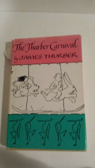Thurber Carnival James Hb W Dj 1945 Dated Humor Cartoons