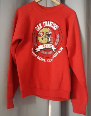 Vintage San Francisco 49ers Bowl Xxiii Champion Sweatshirt