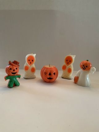 Vintage Gurley Candles Halloween - Set Of 5