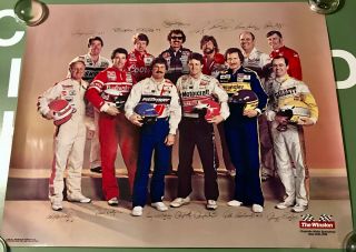 Vintage Poster: Winston Charlotte Motor Speedway May 25,  1985 Reprint 1990 30x24