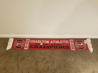 Charlton Athletic Champions Vintage Football Scarf Soccer Bufanda Bar Fan 0213