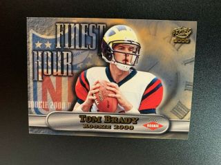Tom Brady 2000 Pacific Finest Hour Rookie Rc Patriots
