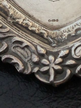 Vintage Solid Silver Love Heart Pin Dish Tray Sheffield 2