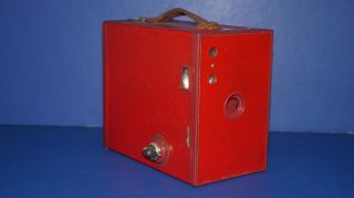 Vintage No.  2a Brownie Model C Eastman Kodak Usa Red Box Metal Camera