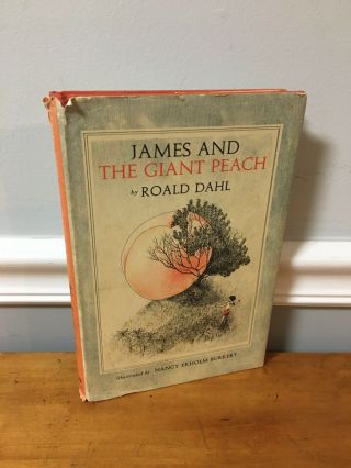 Vintage James And The Giant Peach Roald Dahl Illustrated Hardcover Dj