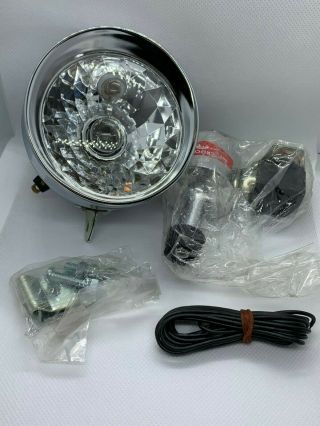 Antique Old Vintage Headlight And Dynamo Retro Bicycle Front Light