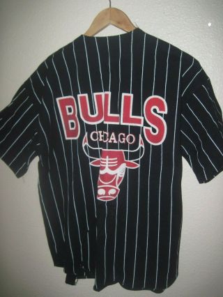 Vintage Chicago Bulls Nba Basketball Baseball Jersey Sz S Jordan Pippen Rodman