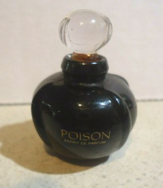 Vintage Miniature Collectible Perfume Bottle " Poison By Christian Dior "