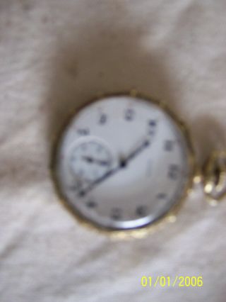 Vintage Elgin Size 12 Pocket Watch Runs