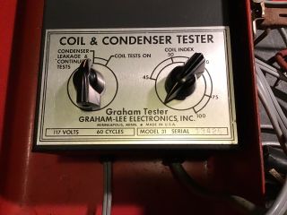 Vintage Car Diagnostic GRAHAM - LEE Coil & Condenser Tester Model 31 - SM 3