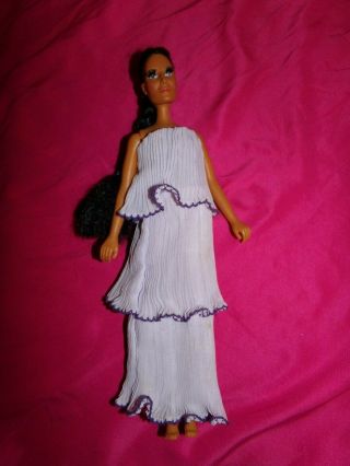 1975 Vintage Mego Cher 12 " Doll With Dress