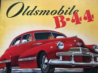 Very Old Oldsmobile B - 44 Showroom Brochure