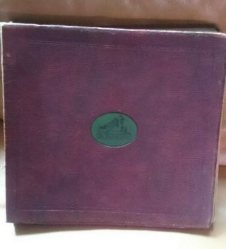 Vintage 12 " 78 Rpm Record Album With 12 Shellac Records