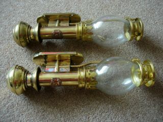 White Star Line Liverpool Brass Candle Wall Lights