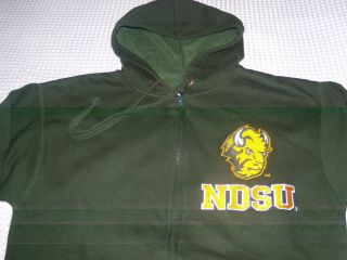 North Dakota State University Bisons Zip Up Hoodie Sweatshirt (m) Pre - Owned