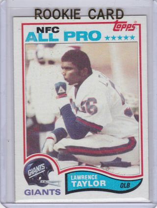Lawrence Taylor Rookie Card 1982 Topps Vintage Football $$ Rc York Giants