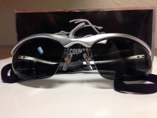 Orange County Choppers Safety Glasses Silver Aluminum Frame Gray Polarized Lens
