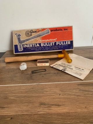Vintage Gun Products Inertia Bullet Puller Transparent