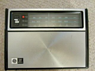 Vintage General Electric P2870a Am Fm Short Wave Radio W/ Two Way Power Ge