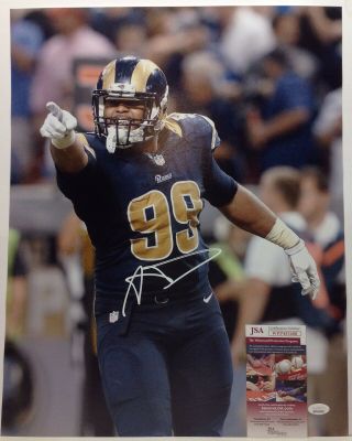 Los Angeles Rams Aaron Donald Signed 16x20 Pointing Photo 2 Jsa