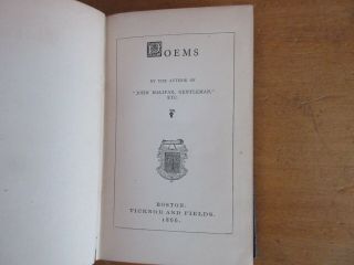 Old MISS MULOCK ' S POEMS Book 1866 DINAH MARIA CRAIK ANTIQUE VICTORIAN POETRY, 2