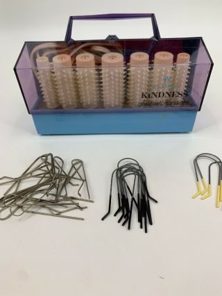 Vintage Clairol Kindness 14 Instant Hairsetter Hot Rollers Curlers Clips Read