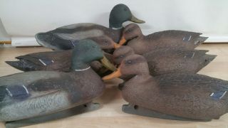 Duck Decoys Mallard Wood Stream Inflatable Vintage
