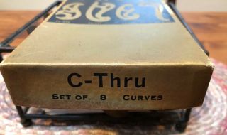 Vintage C - Thru French Drafting,  Art Curves - Set Of 8 3
