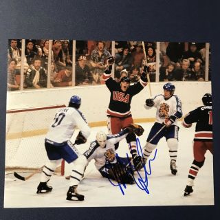 Mark Johnson Hand Signed 8x10 Photo Usa Olympics Gold Hockey Miracle On Ice