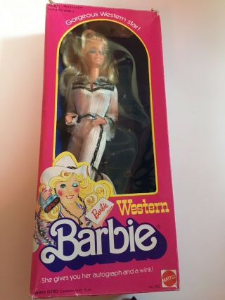 Vintage 1980 Western Barbie Doll