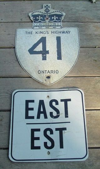 Ontario The Kings Highway 41 Sign Canada Road Route