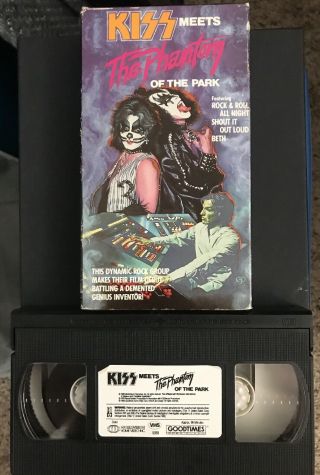 Kiss Meets The Phantom Of The Park Vhs Video Vintage Paul,  Ace,  Cris,  Gene