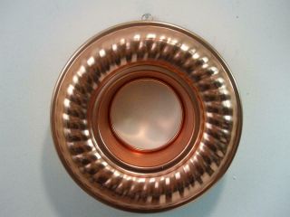 Vintage Mirro Aluminum Bundt Cake Pan Jello Mold 11 Cup Copper Color Ring Tube